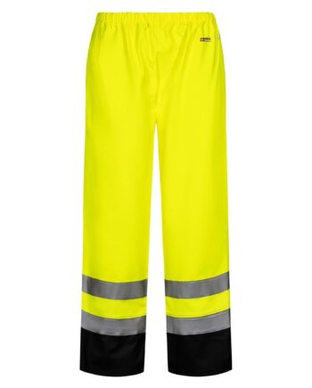 Lyngsøe Brandhæmmende Vis Regnbukser Pvc Lr252 Vis Saturn Yellow Navy  Regntøj  Brandhæmmende  1149