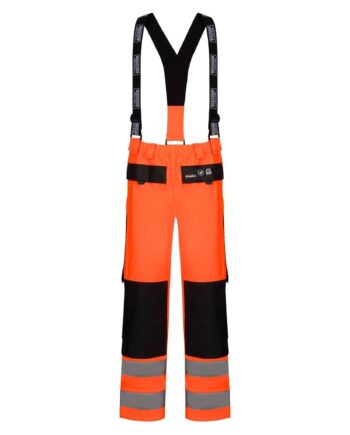 Lyngsøe Vis Regnbukser Kraftig Pvc Kvalitet Lr9012 Vis Orange Navy  Regntøj  Discount  Iso 20471 Klasse