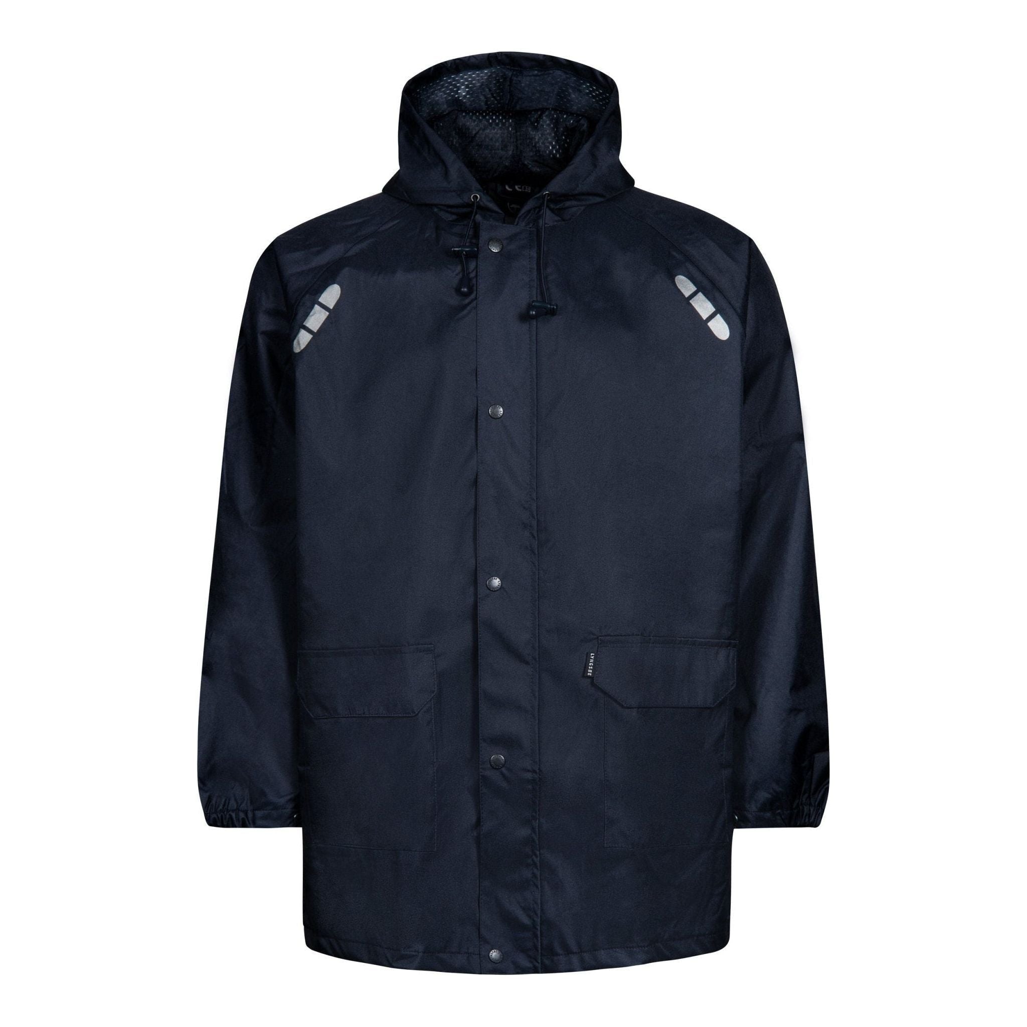 Lyngsøe åndbar Regnjakke Fox6048 Navy Regntøj Discount Fjernlager