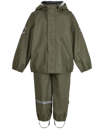 Mikk Line Børne Regnsæt Dusty Olive 116