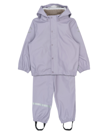 Mikk Line Pige Regnsæt Lavender Gray 110