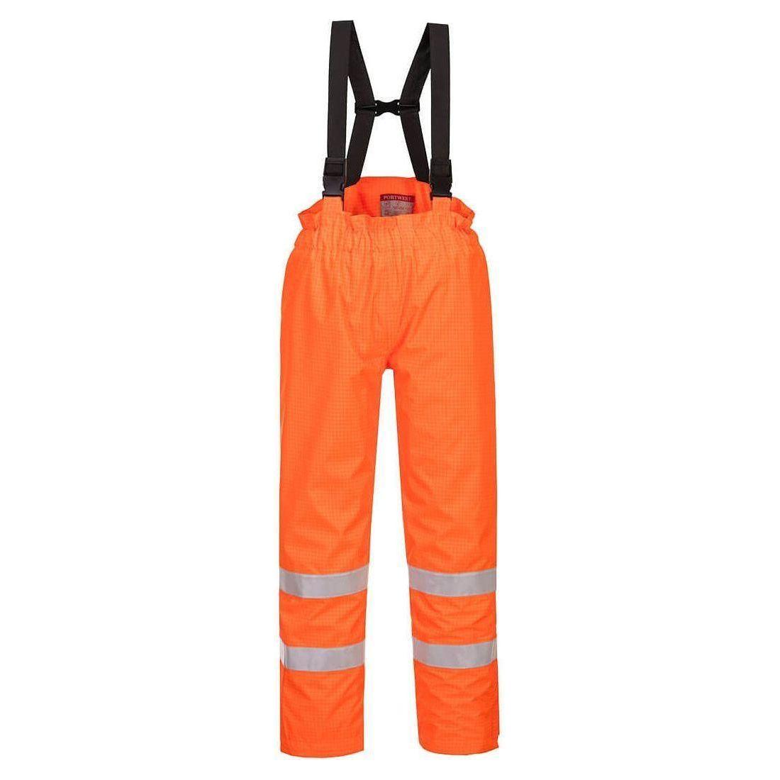 Portwest Bizflame Vis Anti Statisk Regnbukser Med For S781 Orange  Regntøj  Portwest  Spar20