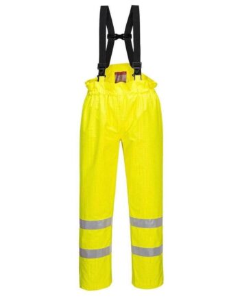 Portwest Bizflame Vis Regnbukser Uden For Anti Statiske S780 Gul  Regntøj  Portwest  Spar20