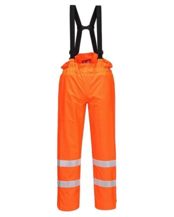 Portwest Bizflame Vis Regnbukser Uden For Anti Statiske S780 Orange  Regntøj  Portwest  Spar20