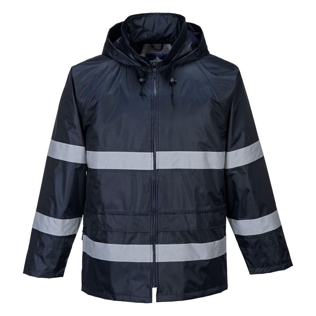 Portwest Klassisk Iona Regnjakke F440 Marine Regntøj Overdele Regnjakke
