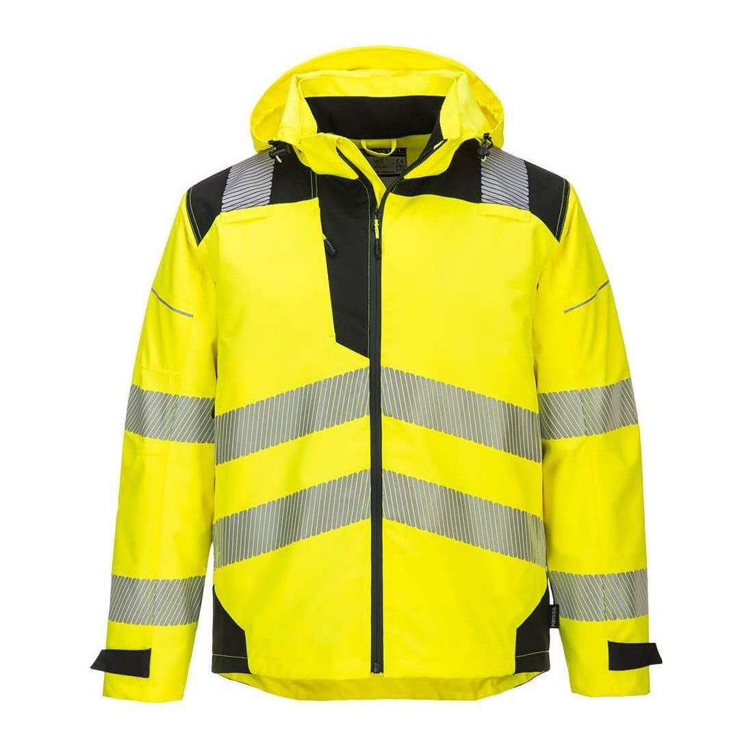 Portwest Pw3 Extreme åndbar Regnjakke Pw360 Gul Sort Regntøj Portwest Regnjakker