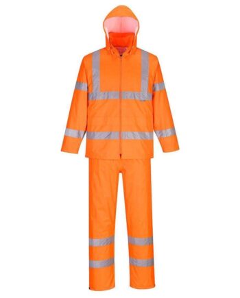 Portwest Vis Samme Pakkeligt Regnsæt H448 Orange  Regntøj  Regnsæt