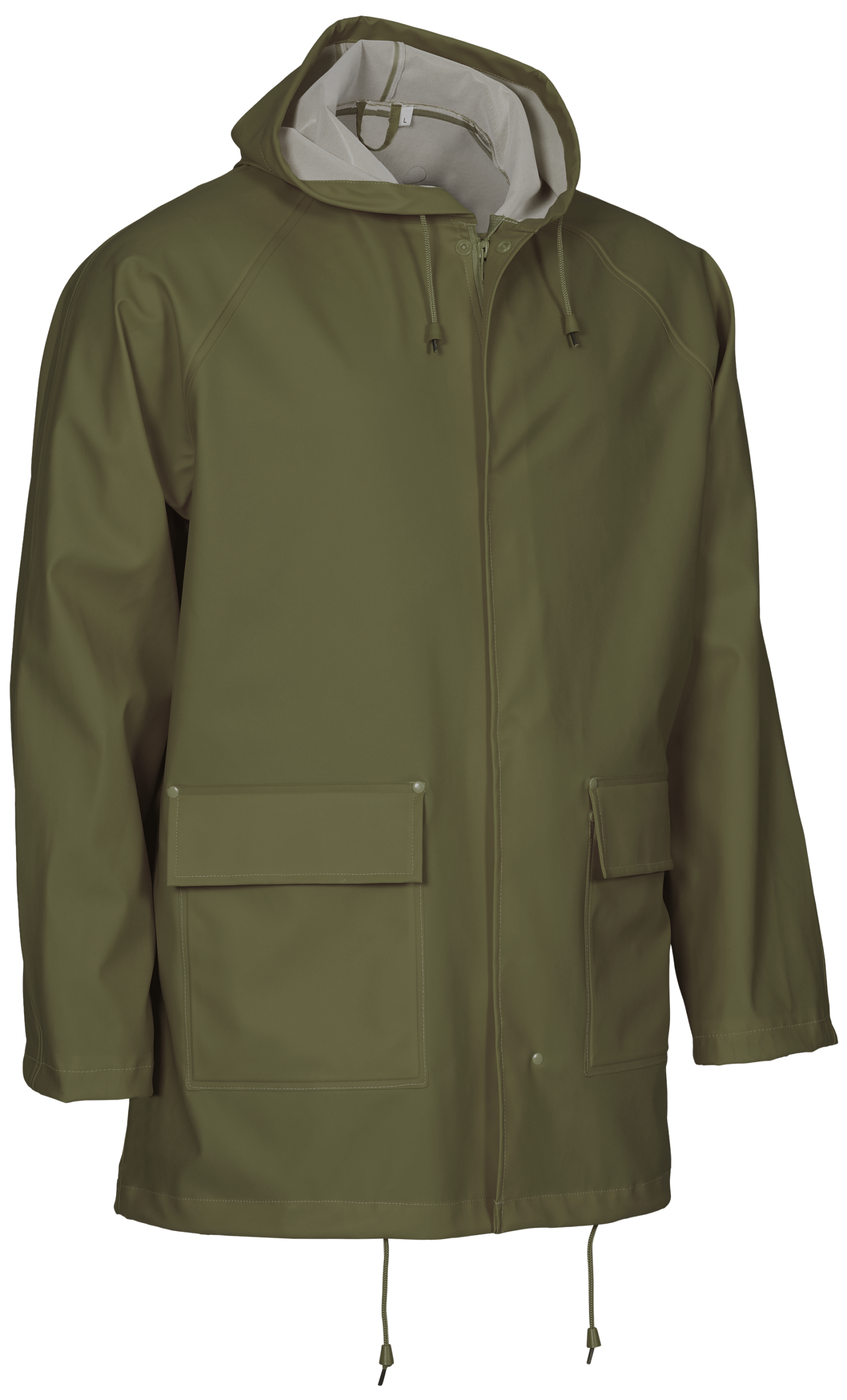 Regnjakke Pvc 306600 Oliven Str