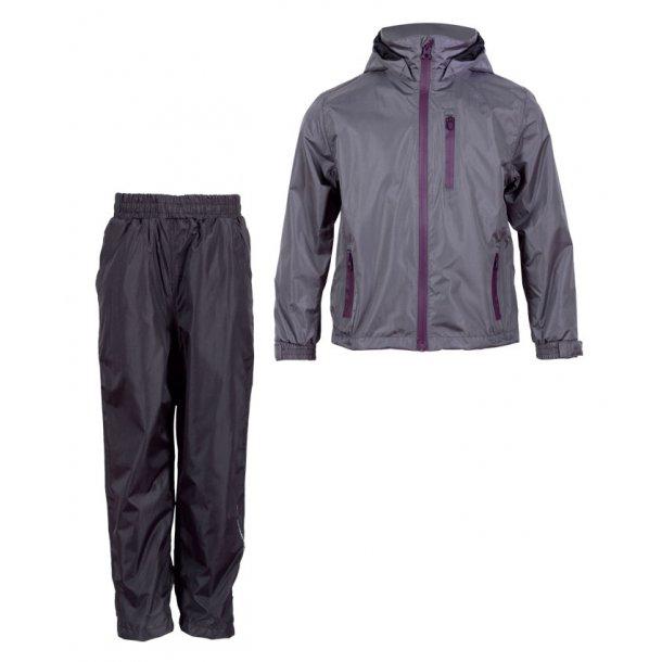 Steenholt Fjord Børne Regnsæt Mid Grey 104