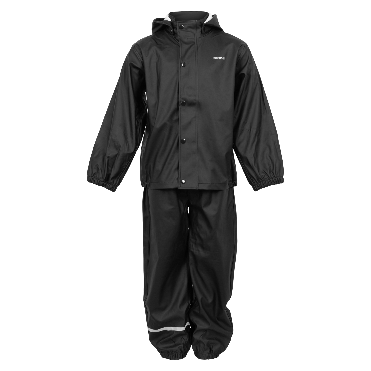 Steenholt Moss Børne Regnsæt Black 104