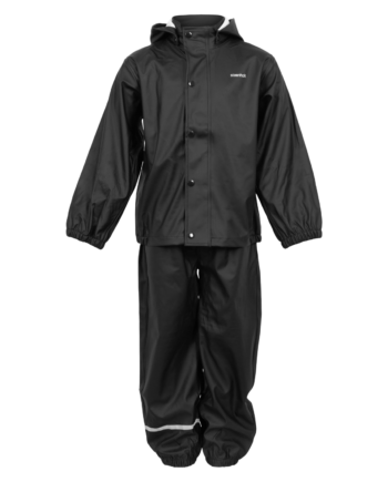 Steenholt Moss Børne Regnsæt Black 152