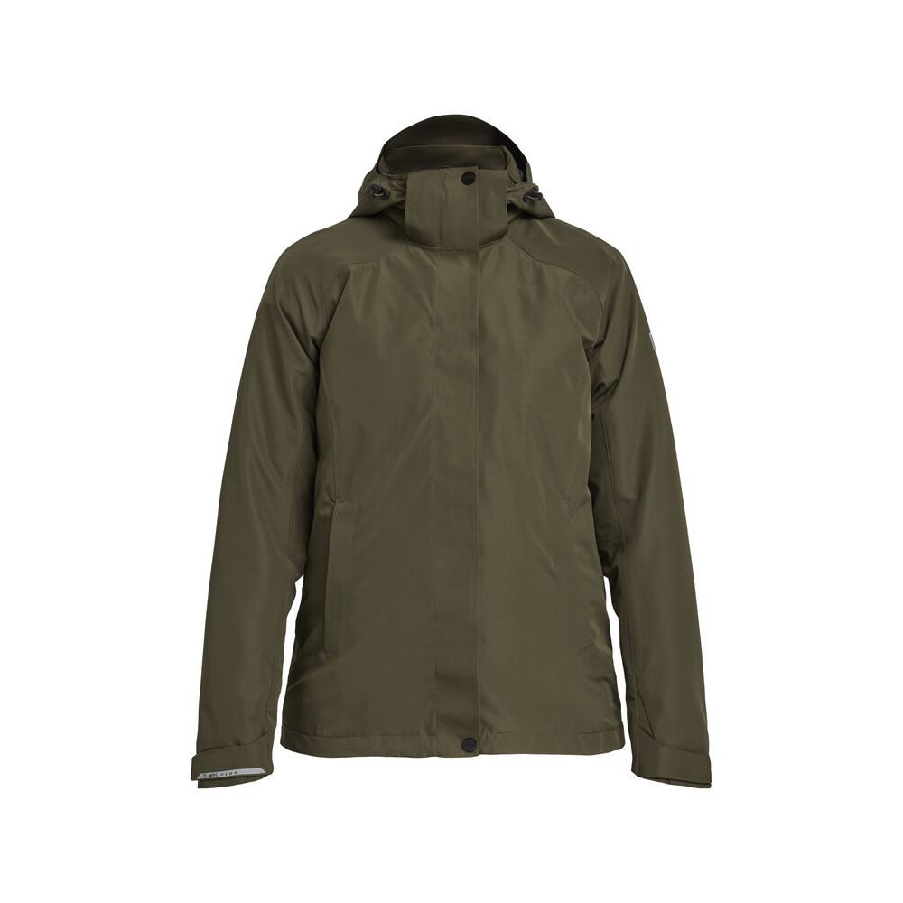 Tenson Westing Regnjakke Dame 465018333 Olivengrøn Regnjakker Regnjakker