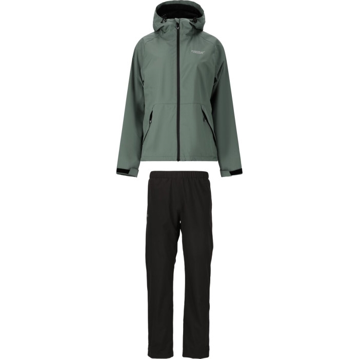 Weather Report Gust Kvinder Damer Regnsæt 000mm Balsam Green Regntøj Poncho