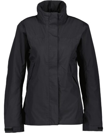 Didriksons Grand Regnjakke Dame Sort