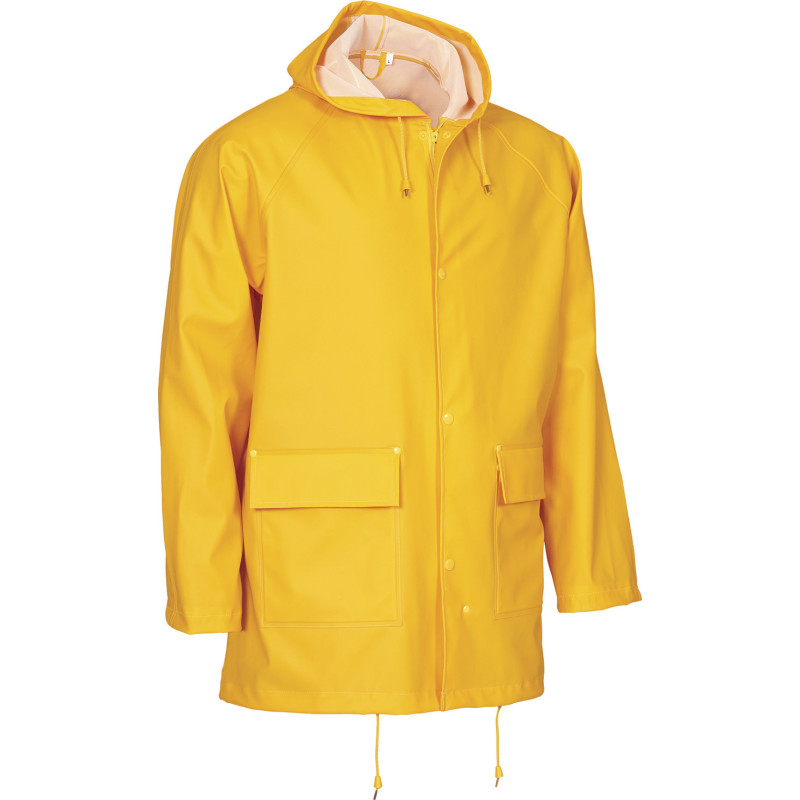 Elka Outdoor Regnjakke Pvc Gul Str 5xl