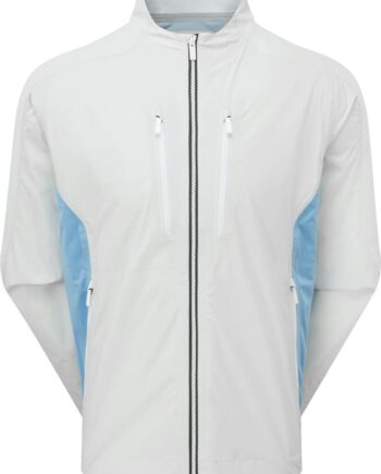 Footjoy Arcus Herre Regnjakke Oyster Grey Mid Blue Str