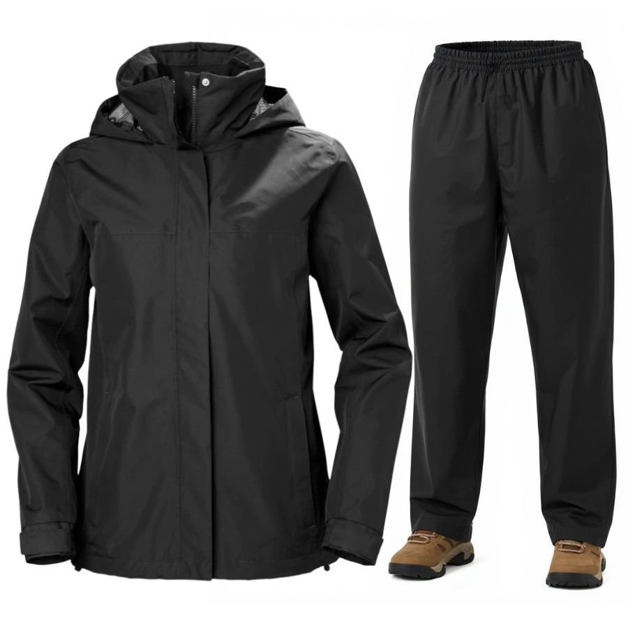 Helly Hansen Aden Rain Regnsæt Dame Sort