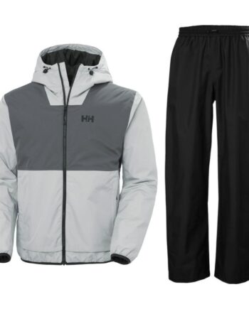 Helly Hansen Ervik Regnsæt Herre Grå Sort