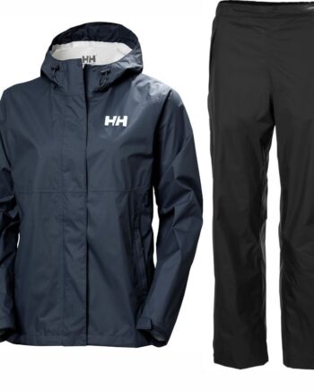 Helly Hansen Loke Loke Regnsæt Dame Sort Blå
