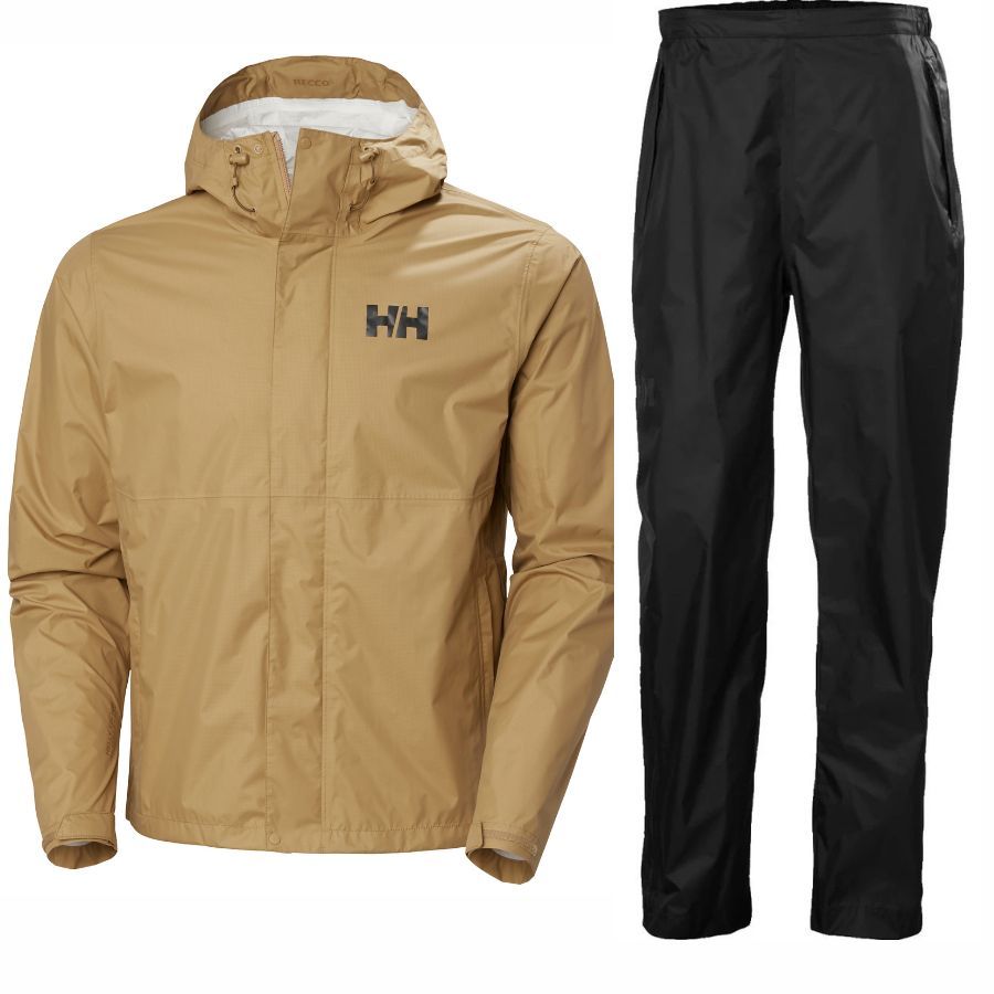 Helly Hansen Loke Loke Regnsæt Herre Sort Beige