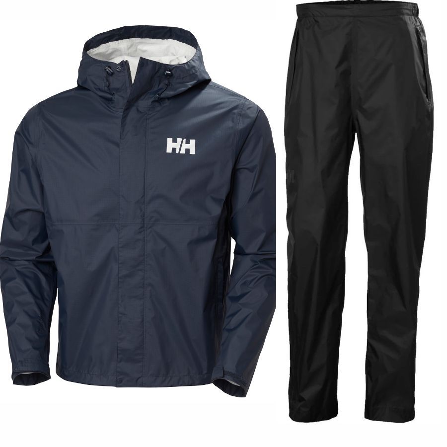 Helly Hansen Loke Loke Regnsæt Herre Sort Blå