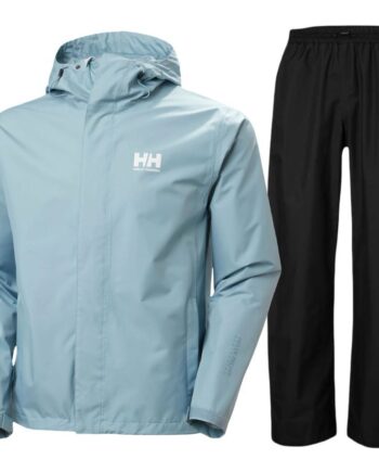 Helly Hansen Rain Seven Regnsæt Herre Sort Blå