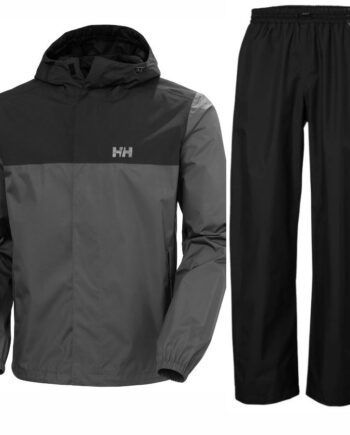 Helly Hansen Rain Vancouver Regnsæt Herre Sort Grå