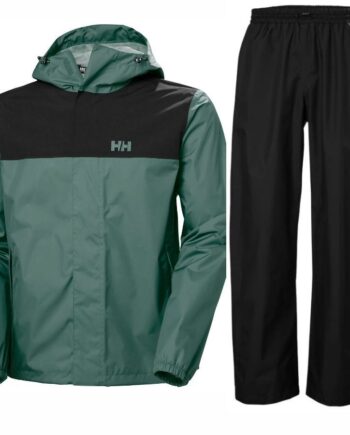 Helly Hansen Rain Vancouver Regnsæt Herre Sort Grøn
