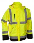 Lyngsøe Hiviz Håndværker Regnjakke Fox9057 Gul Str