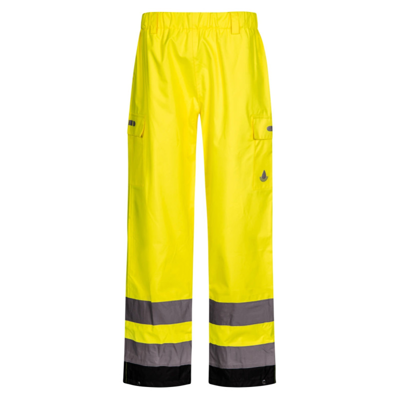 Lyngsøe Rainwear Regnbukseråndbar En20471 Gul Sort 3xl 1912590 Fox6052