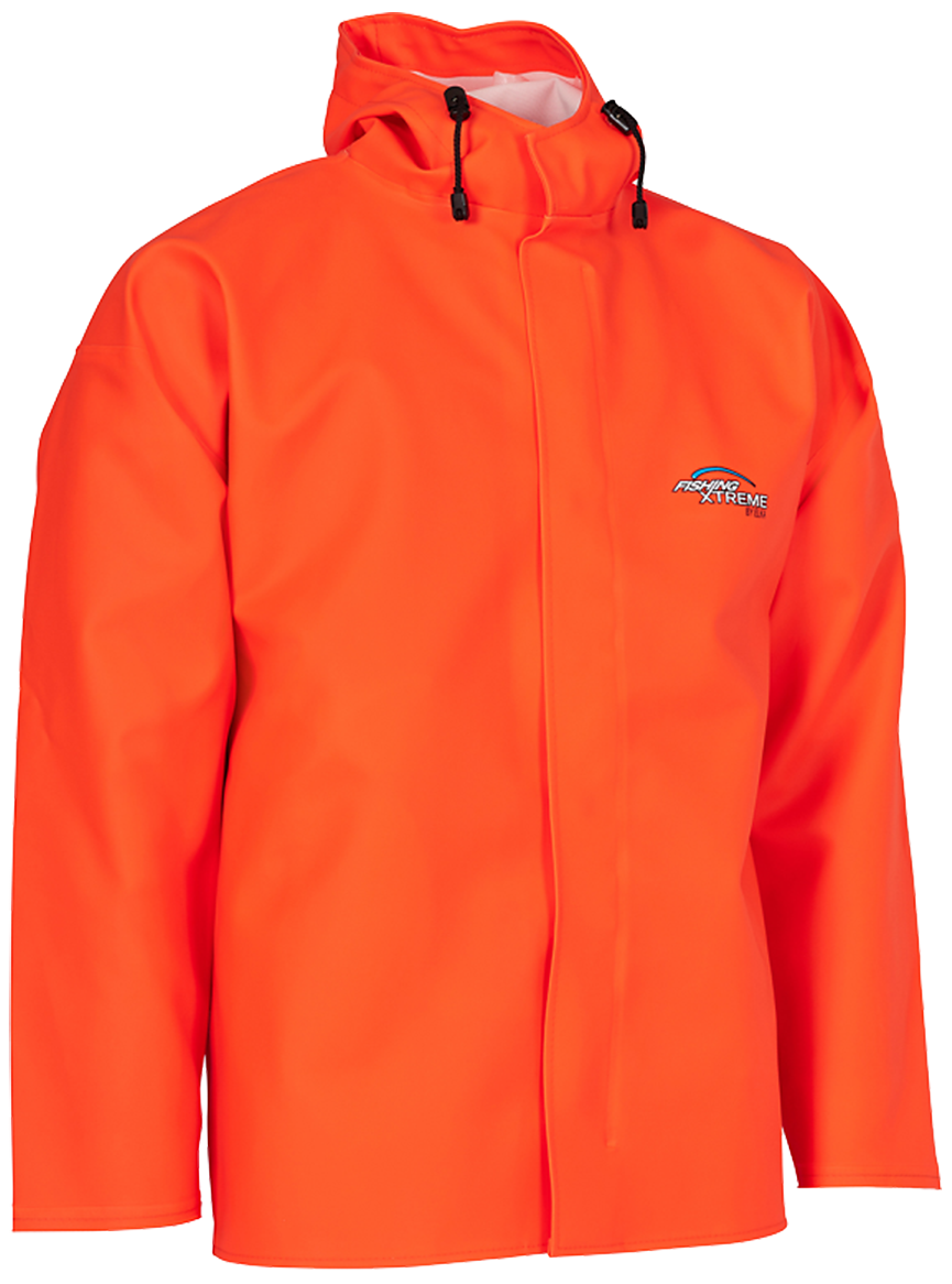 Regnjakke Kraftig Pvc 179801 Orange Str