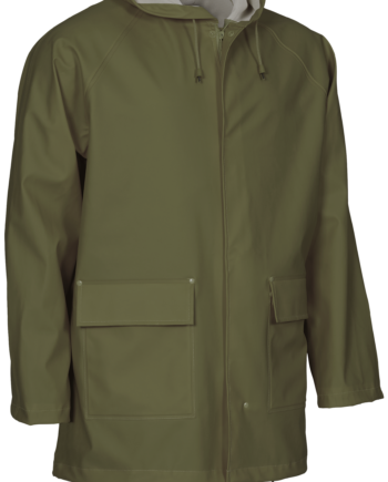 Regnjakke Pvc 306600 Oliven Str