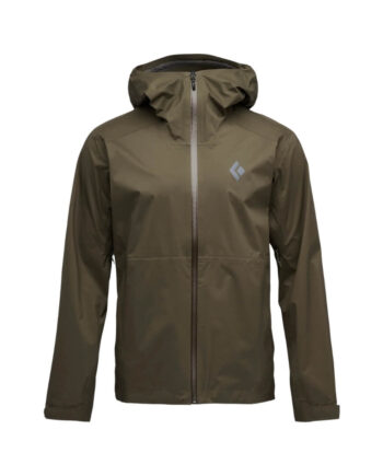 Regnjakke Til Herre Black Diamond Fineline Stretch Rain Shell Brun