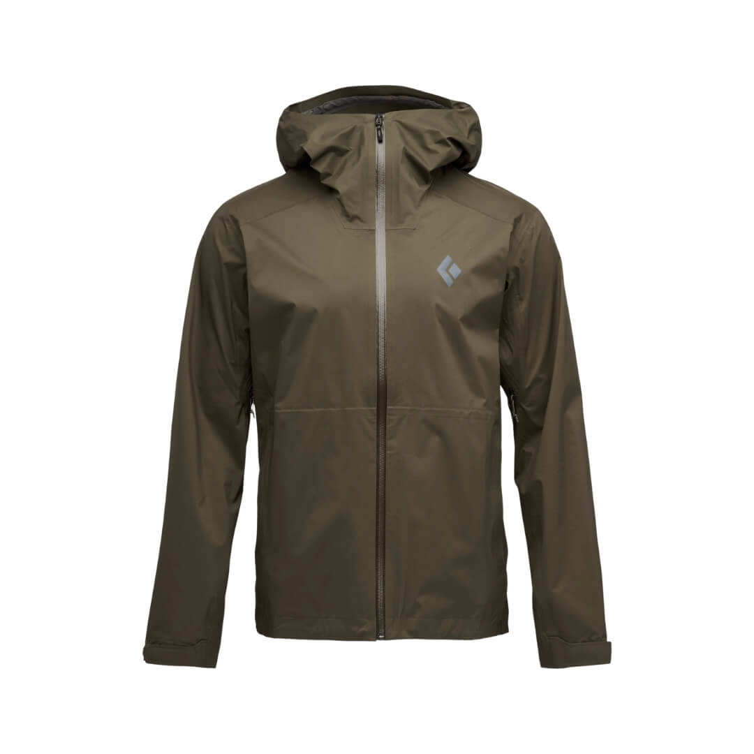 Regnjakke Til Herre Black Diamond Fineline Stretch Rain Shell Brun