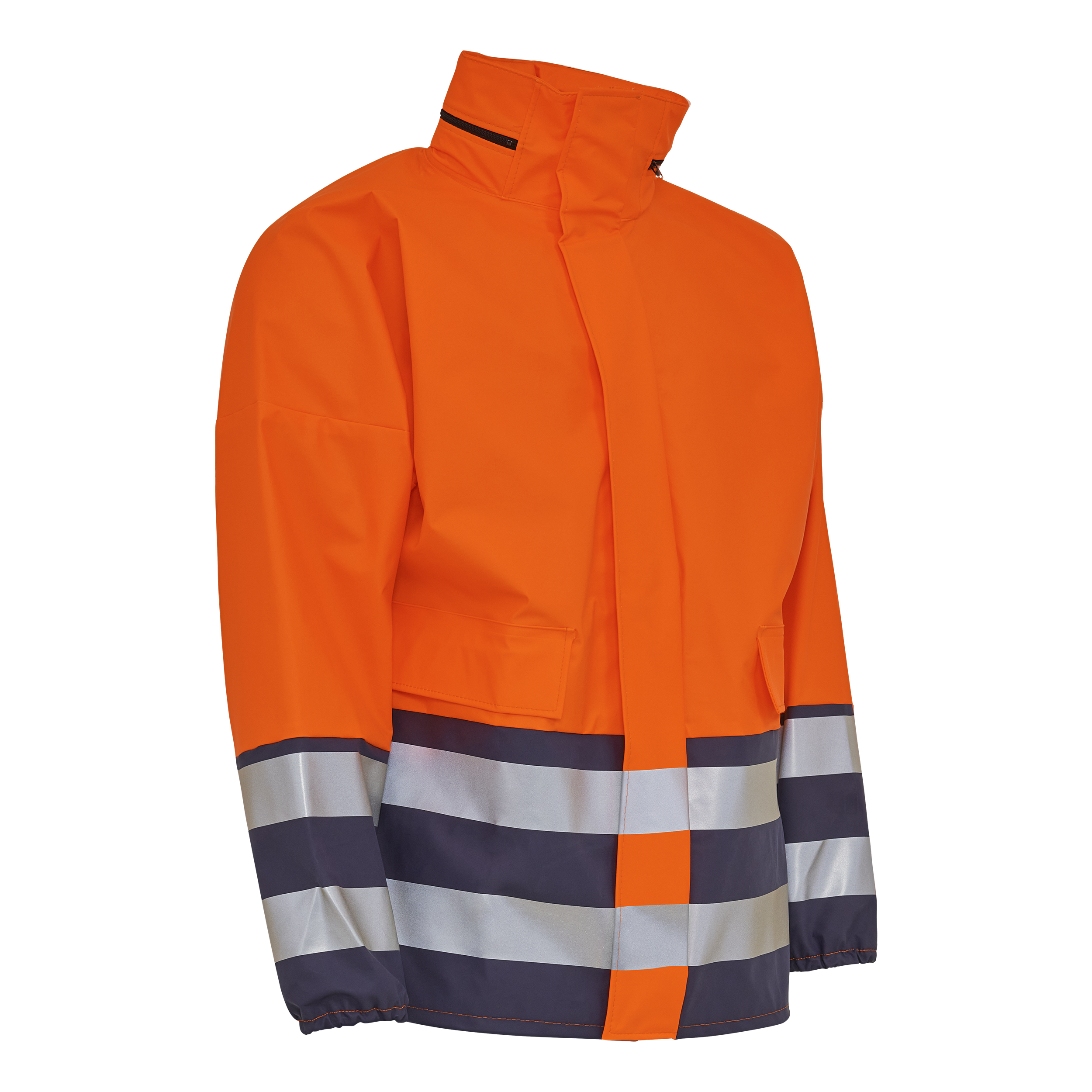 Visible Regnjakke Orange Marine