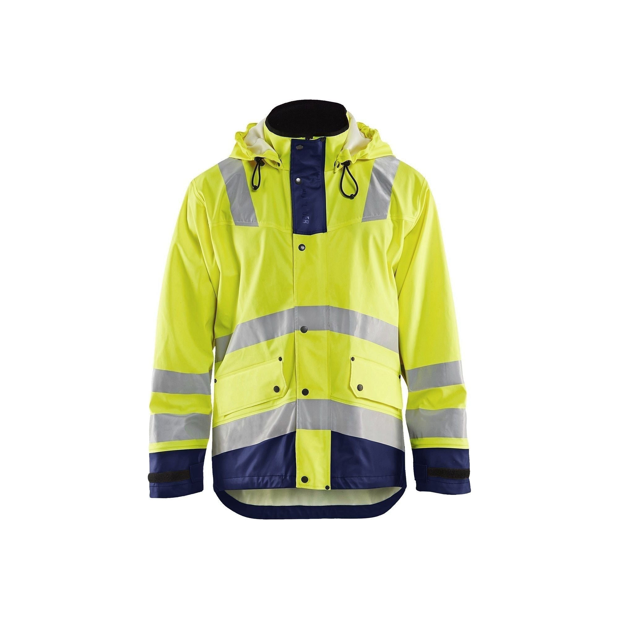Blåklder 4302 High Vis Regnjakke Level Herre