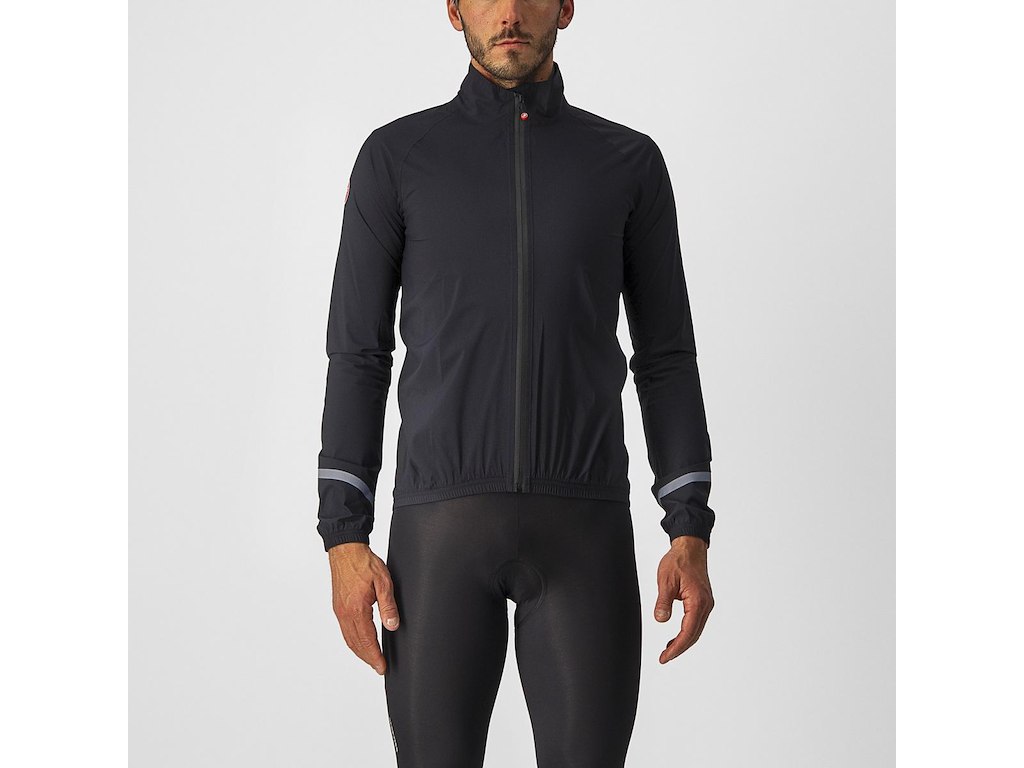 Castelli Emergency Regnjakke Light Black Str