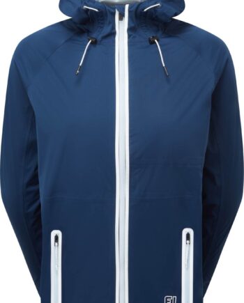 Footjoy Hydroknit Dame Regnjakke Navy White Blue Str