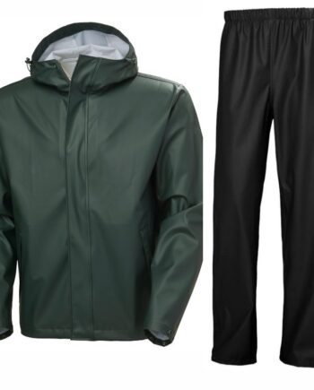 Helly Hansen Moss Pant Jacket Regnsæt Herre Sort Grøn