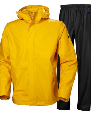 Helly Hansen Moss Regnsæt Herre Gul Sort