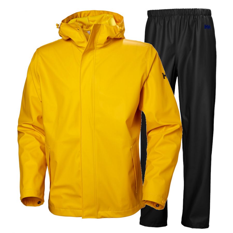 Helly Hansen Moss Regnsæt Herre Gul Sort