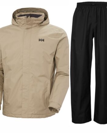 Helly Hansen Rain Dubliner Insulated Regnsæt Herre Sort Beige
