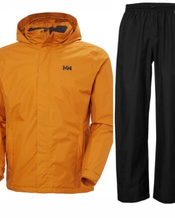Helly Hansen Rain Dubliner Insulated Regnsæt Herre Sort Gul