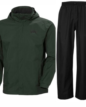 Helly Hansen Rain Dubliner Regnsæt Herre Sort Grøn