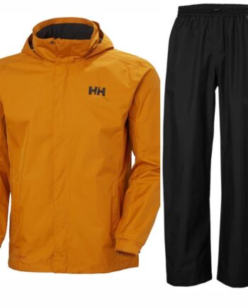 Helly Hansen Rain Dubliner Regnsæt Herre Sort Gul