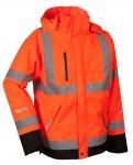 Lyngsøe Hiviz Håndværker Regnjakke Fox9057 Orange Str 5xl