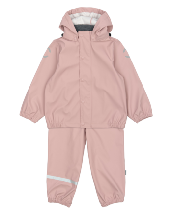 Mikk Line Pige Regnsæt Bionic Finish Eco Coating Woodrose 116