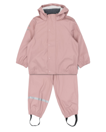 Mikk Line Pige Regnsæt Bionic Finish Eco Coating Woodrose 152