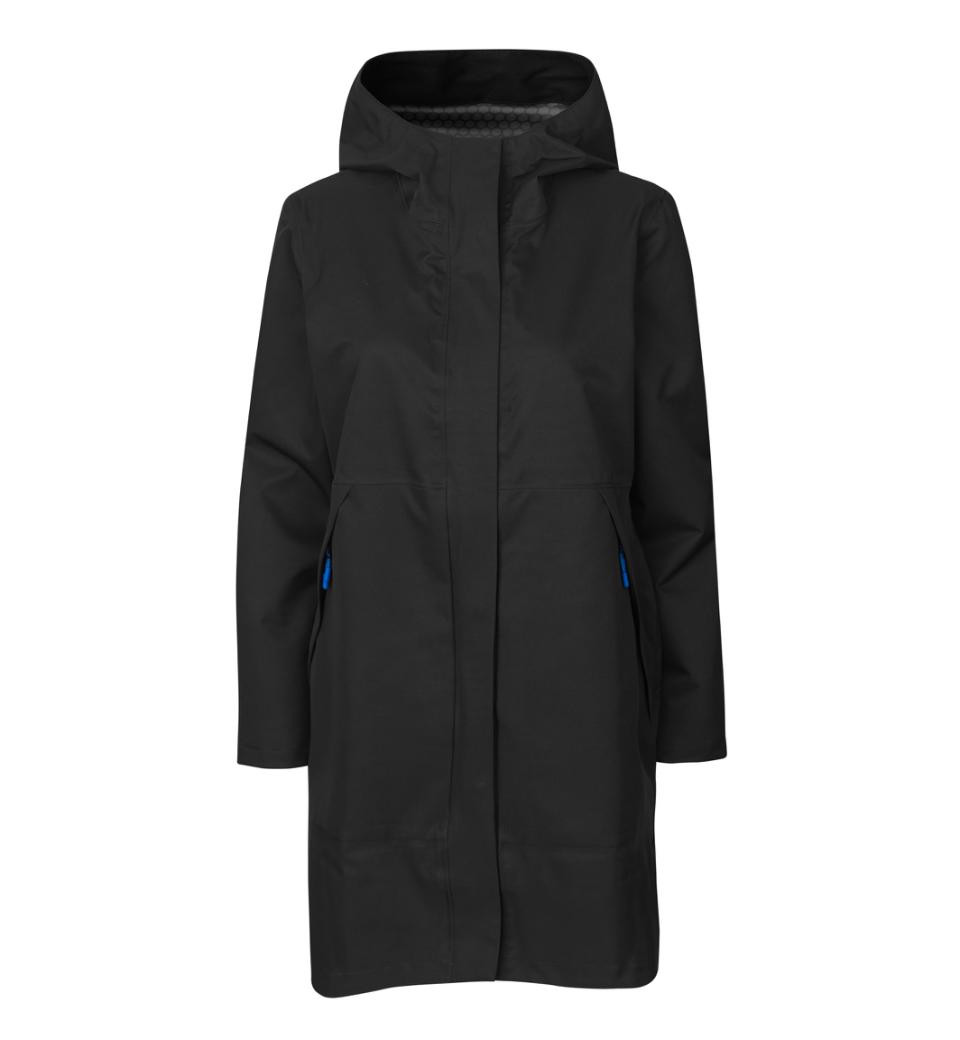 Regnjakke Dame Lang Navy