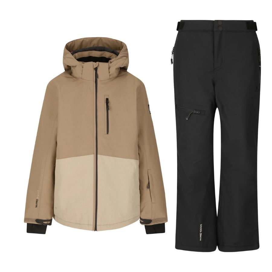 Whistler Drizzle Rossburg Regnsæt Junior Beige Sort